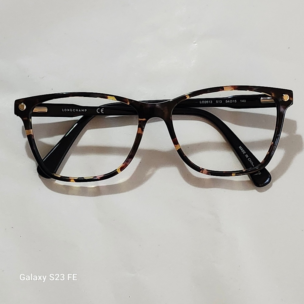 Longchamp LO2613 Eyeglasses Women 54-15-140 Brown Tortoise Square Frames Only